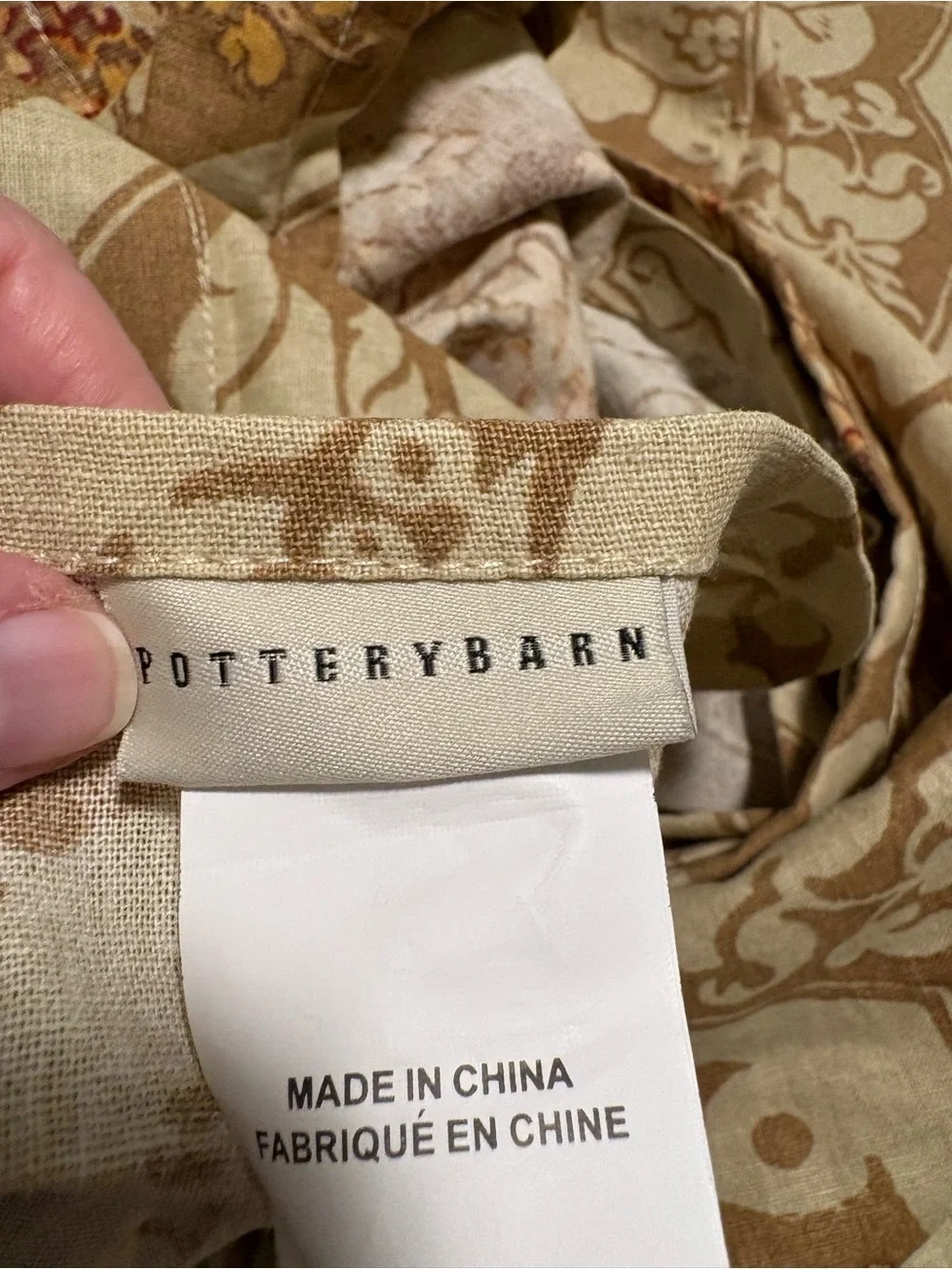 Pottery Barn Camilla King Duvet Cover—Linen/Cotton Blend—3 Shams—New Condition